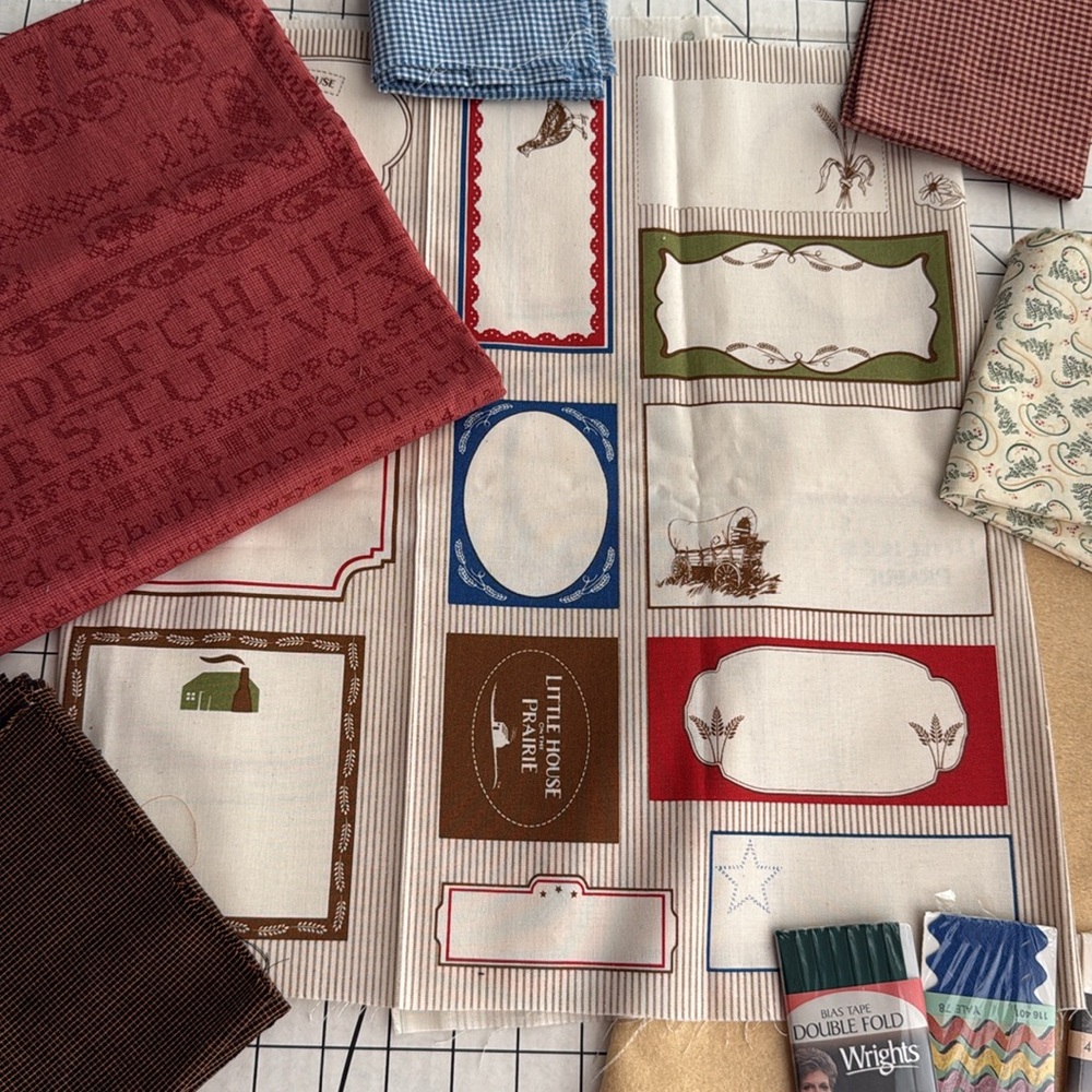 Little House on the Prairie Fabric Bundle – Andover OOP Sampler Print